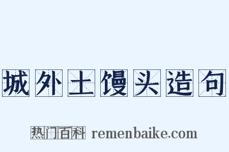 城外土馒头造句是什么意思的图片